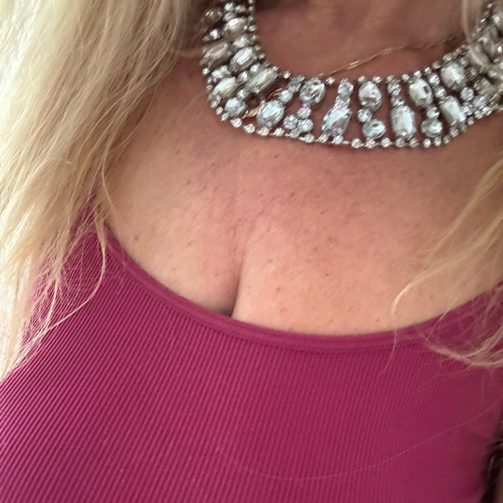 Crystal statement necklace